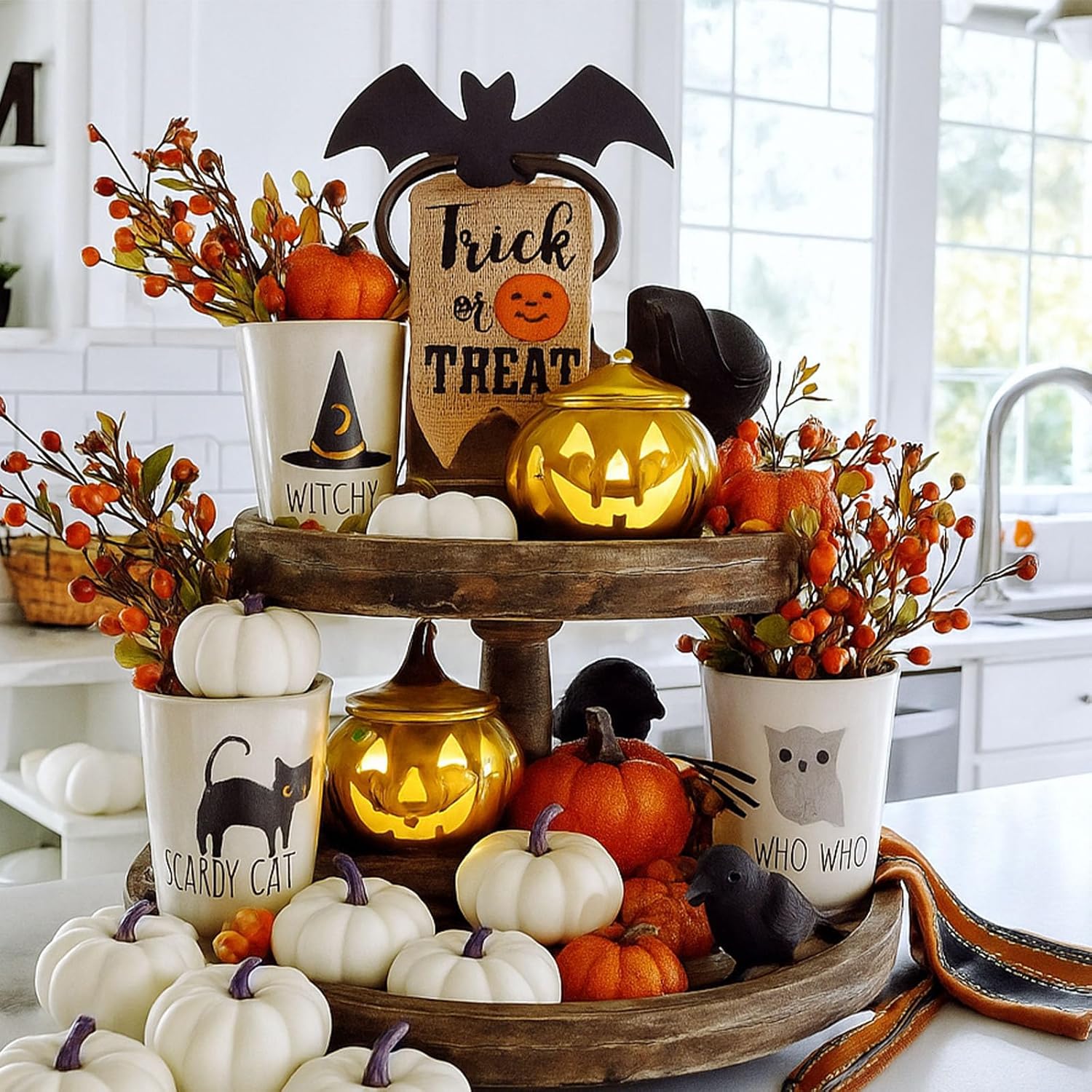 FUTUREPLUSX 12PCS White Fake Pumpkins for Painting and Decorating