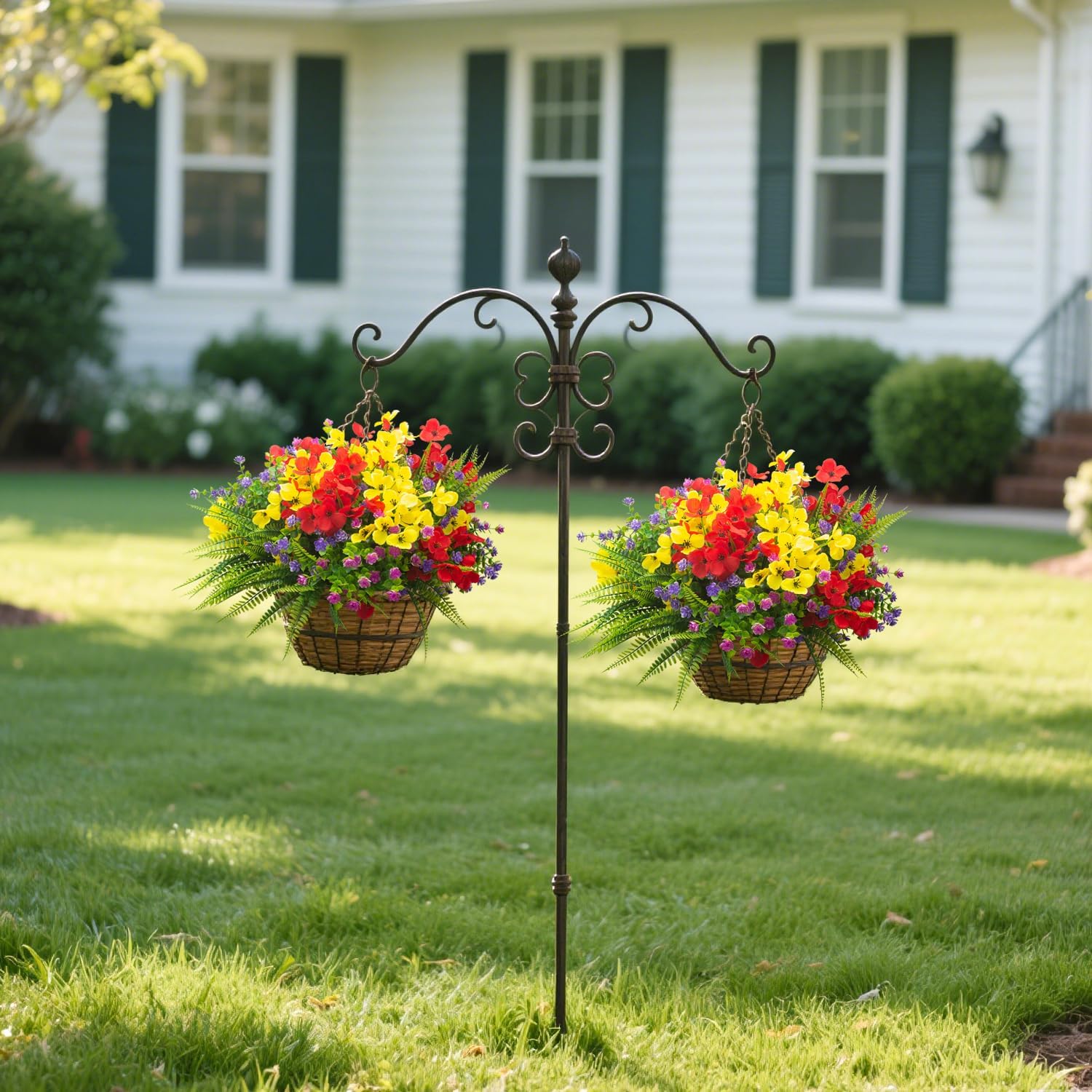 20 Packs Artificial Flowers for Outdoor Decor
