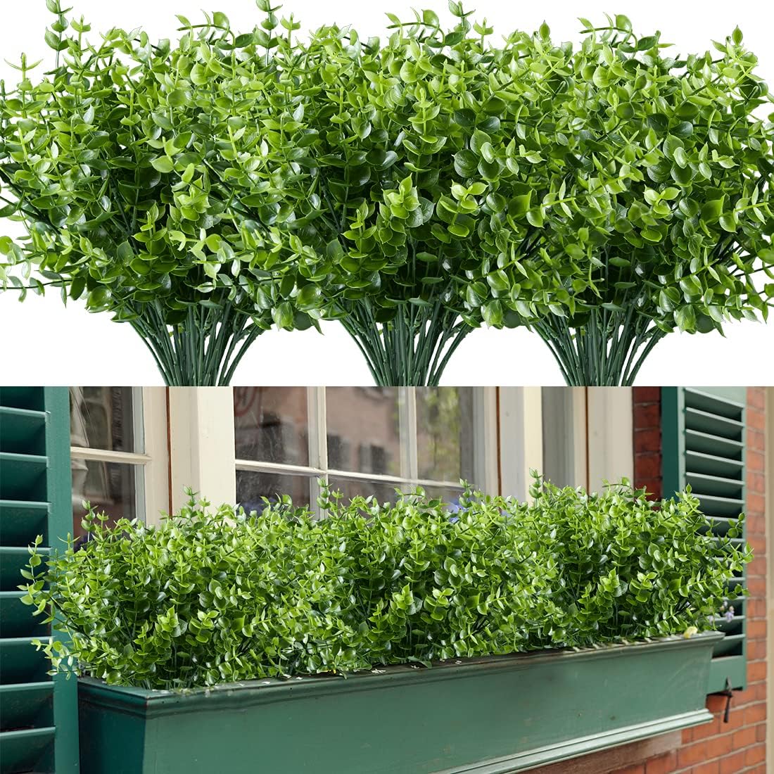 20PCS Artificial Eucalyptus Plants for Wedding and Home Decor