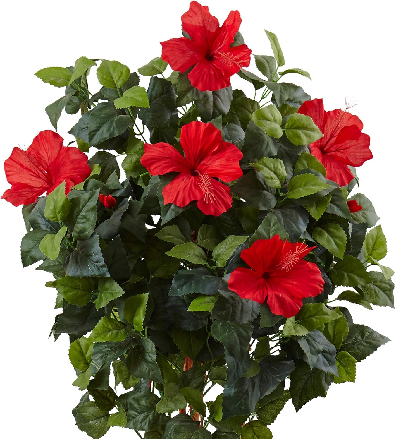 Nearly Natural 5ft Hibiscus Artificial Tree with Planter