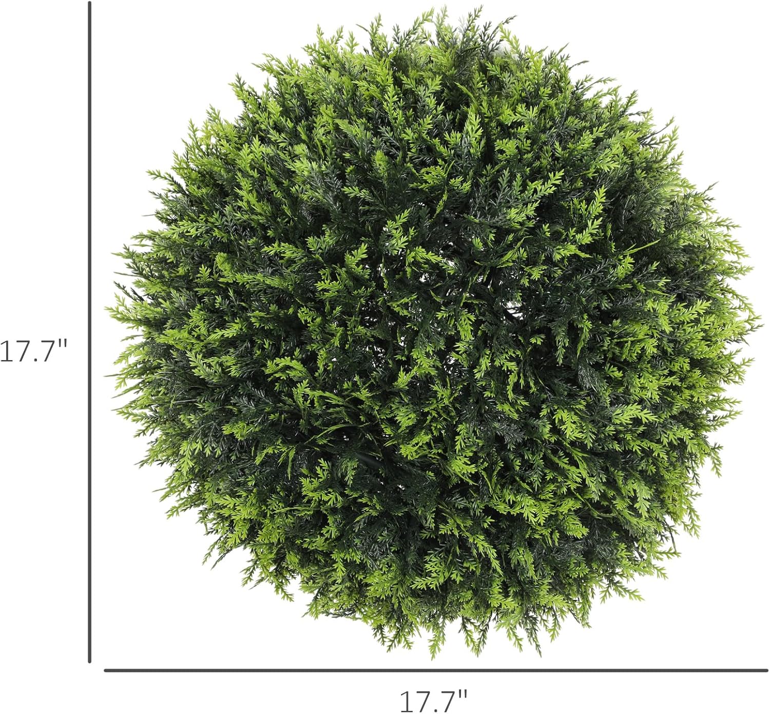 HOMCOM Artificial Topiary Balls Set of 2 177 Inch