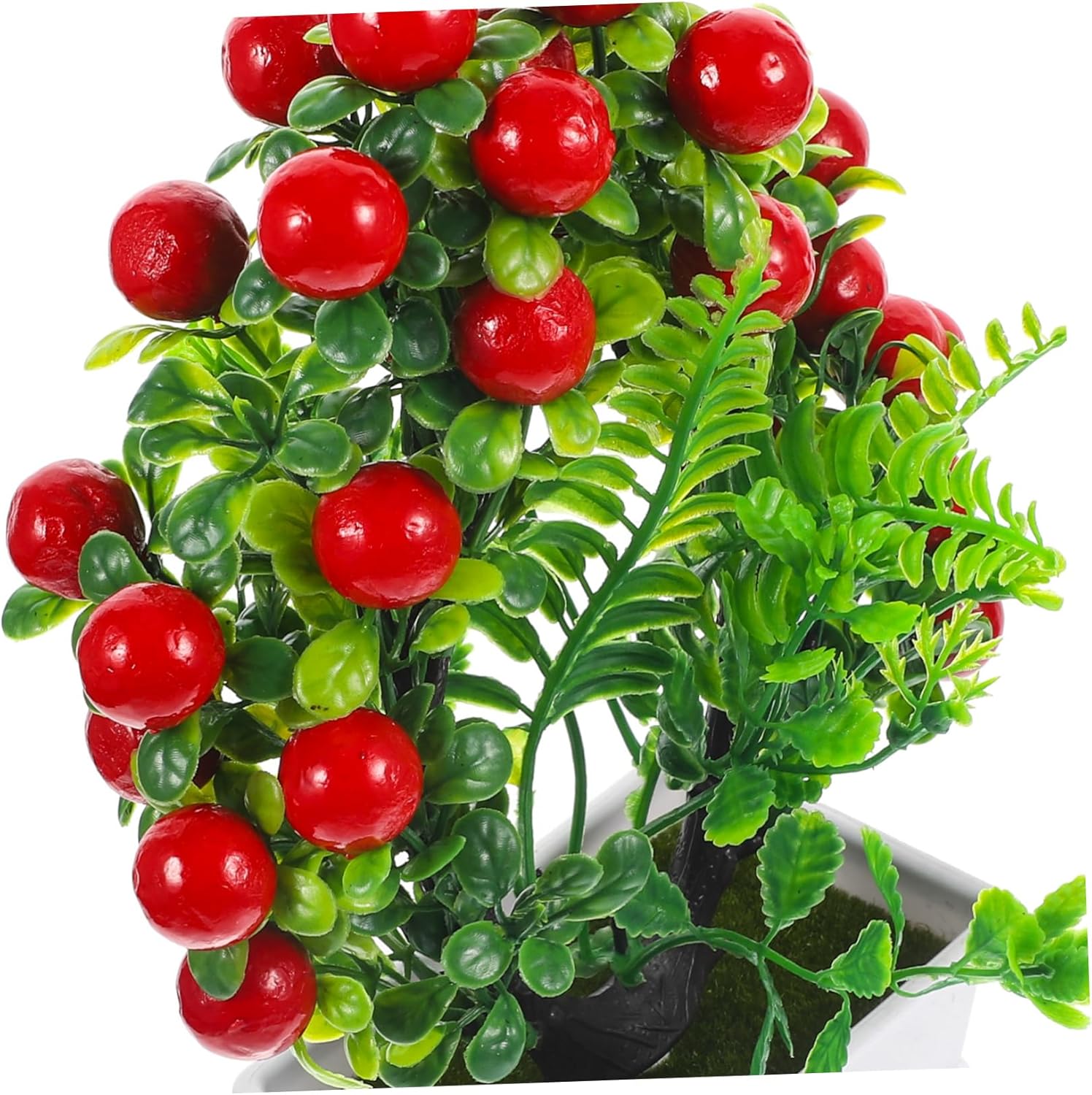 Red Fake Citrus Bonsai Decor 24X20CM