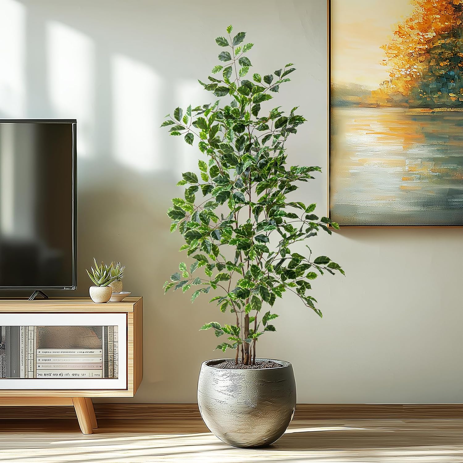 Bailikang Artificial Ficus Tree 5FT Indoor Decor