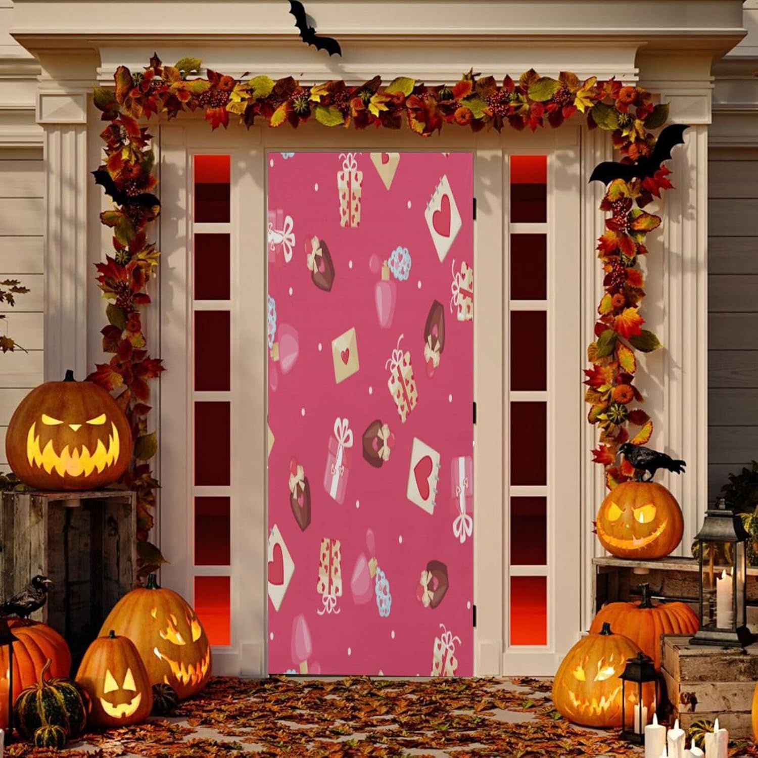 Susiyo Red Lips Bows Door Cover 36x98in