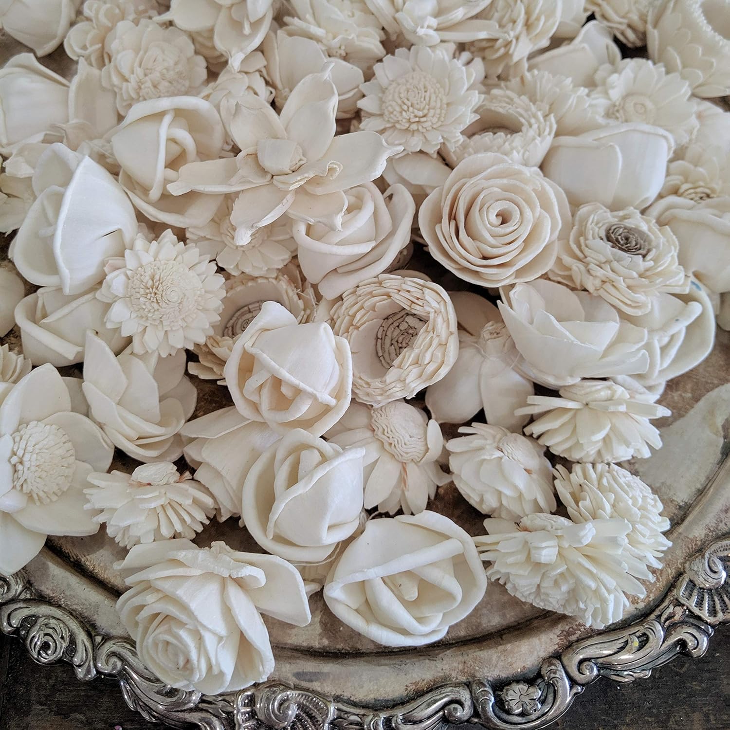 Mini Sola Wood Flower Assortment 50 in a Set