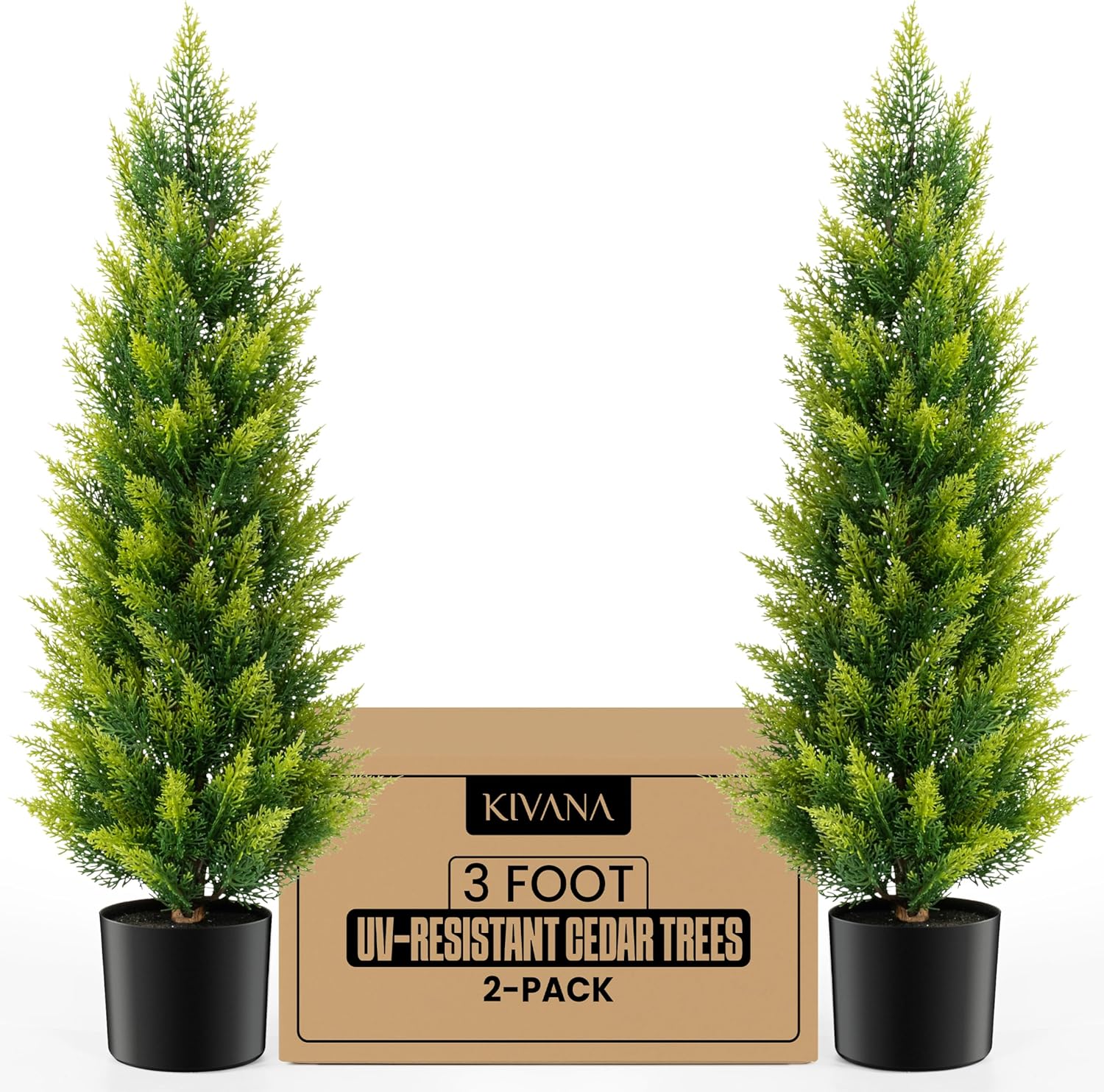 Kivana Artificial Cedar Tree 3ft Set of 2