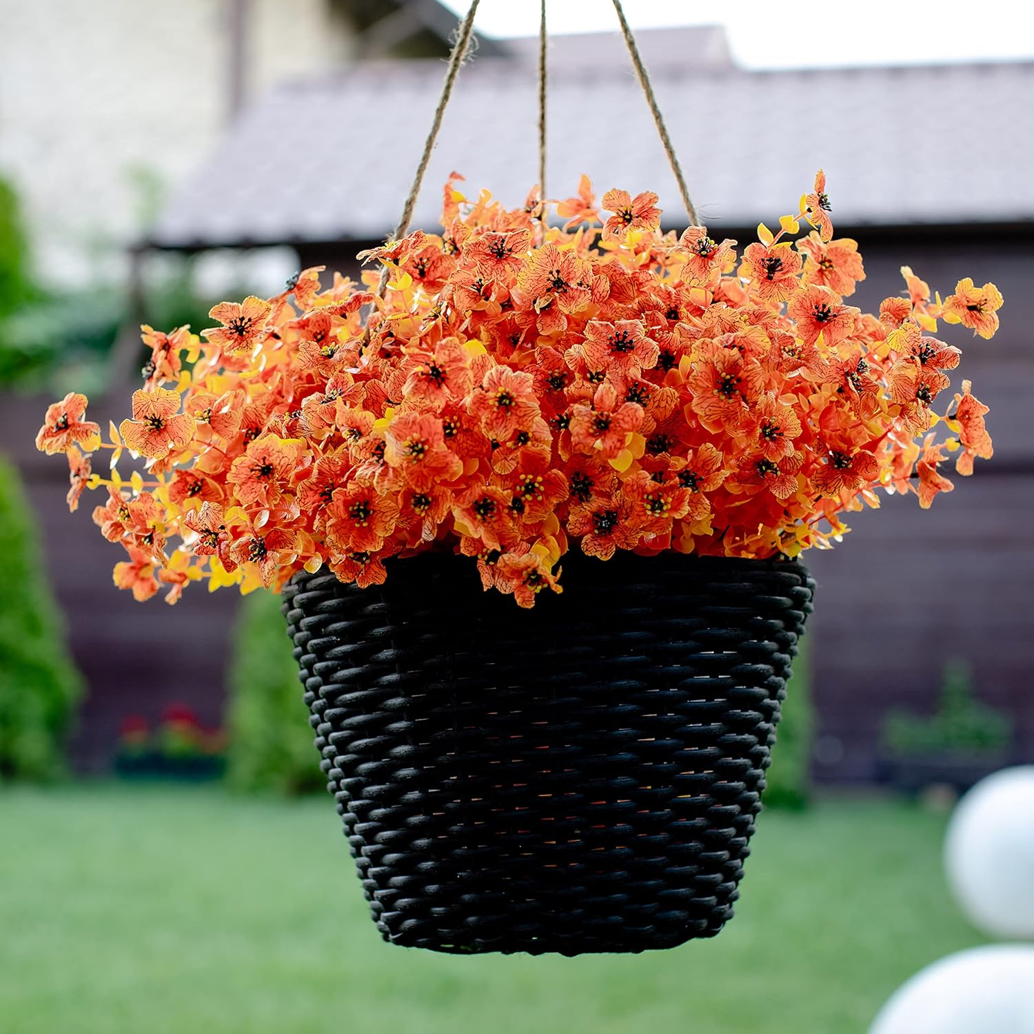AXYLEX Artificial Fall Flowers 16 Bundle Outdoor Decor
