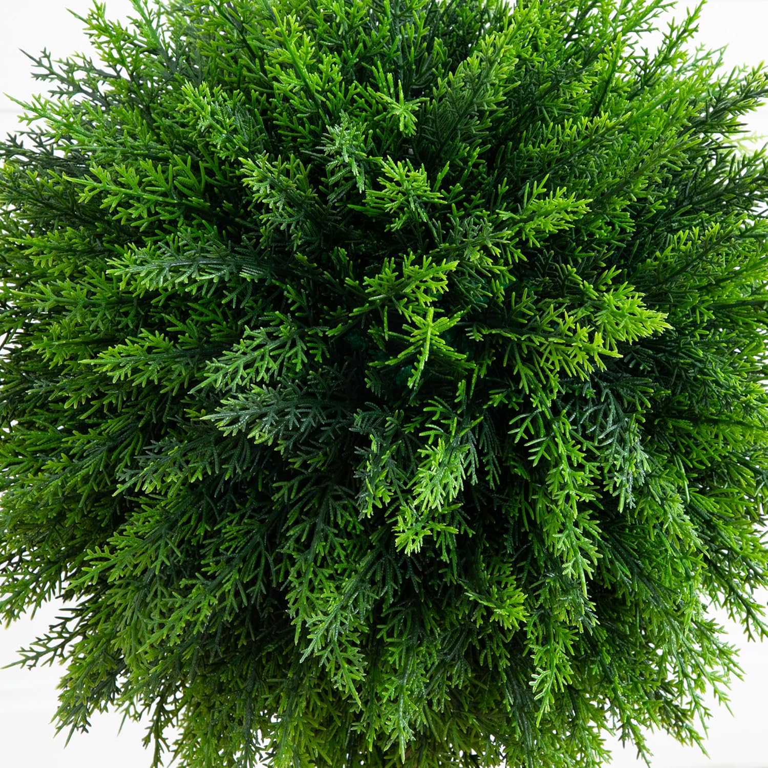 Nearly Natural 25-Ft Artificial Cedar Topiary Tree with UV Resistant Foliage