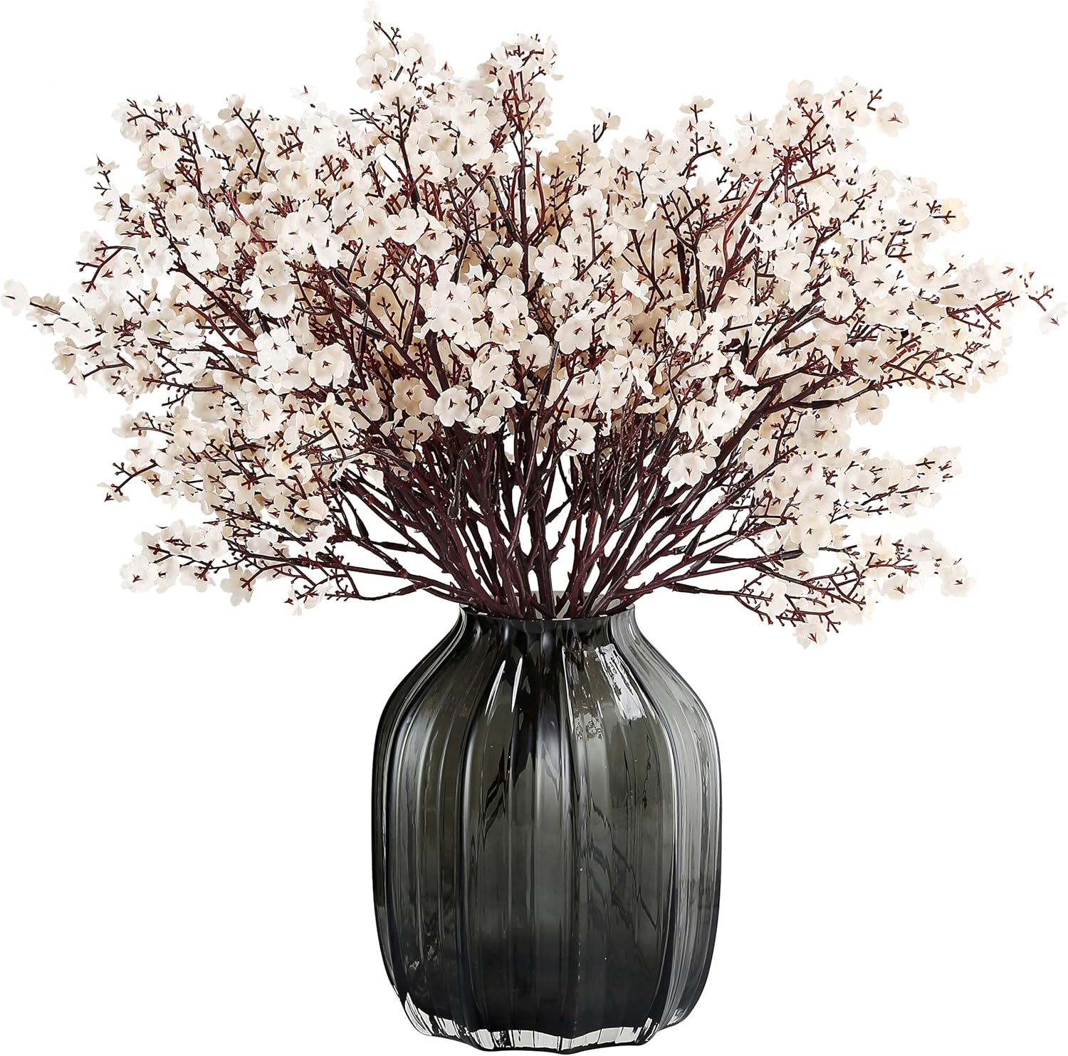 JAKY-Global Artificial Babys Breath Flowers 6 Bundle Beige