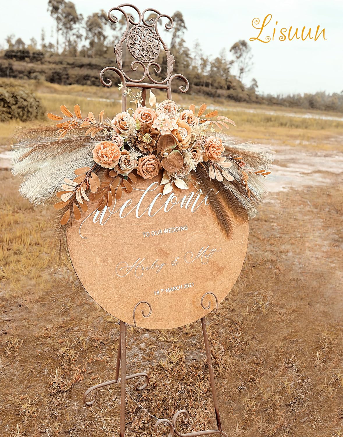Boho Wedding Arch Artificial Flowers - Pack of 2